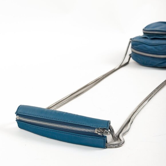 Alexander Wang Mini Brenda Blue Leather Crossbody Bag - Picture 5 of 9